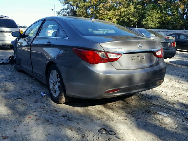 5NPEB4AC4DH759694 - 2013 HYUNDAI SONATA GLS GRAY photo 3