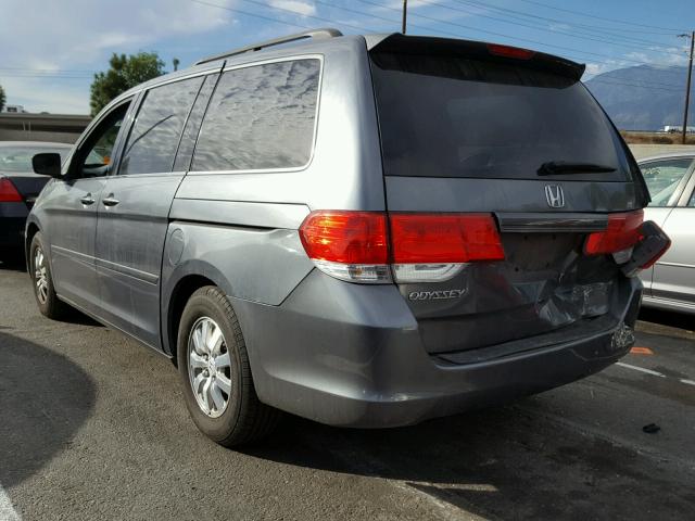 5FNRL3H68AB085214 - 2010 HONDA ODYSSEY EX CHARCOAL photo 3