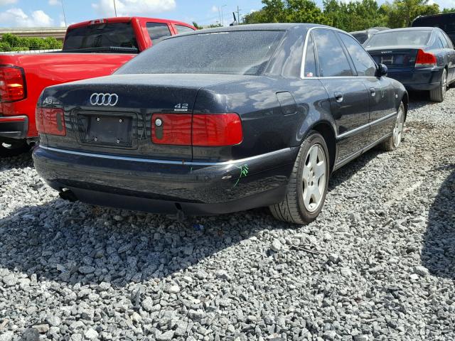 WAUFL44D02N007961 - 2002 AUDI A8 QUATTRO BLACK photo 4