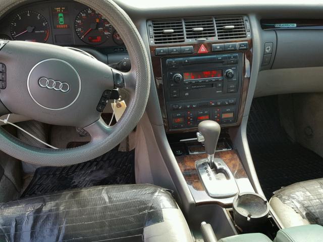 WAUFL44D02N007961 - 2002 AUDI A8 QUATTRO BLACK photo 9