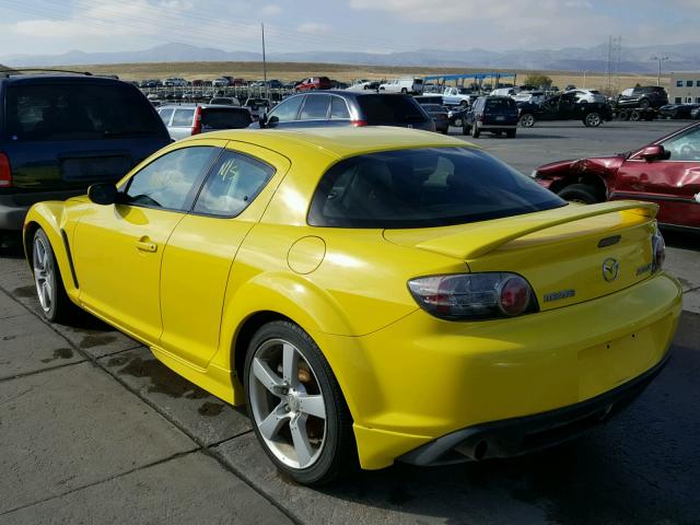 JM1FE17N940108660 - 2004 MAZDA RX8 YELLOW photo 3