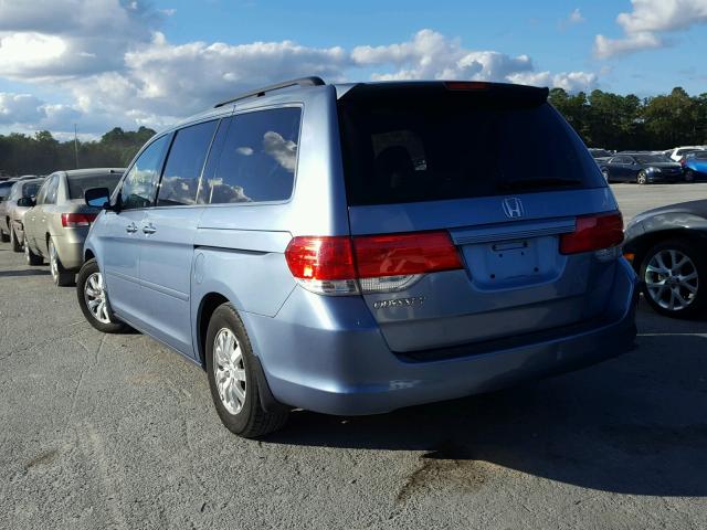 5FNRL38418B011030 - 2008 HONDA ODYSSEY EX BLUE photo 3