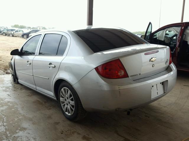 1G1AD5F52A7172590 - 2010 CHEVROLET COBALT 1LT SILVER photo 3