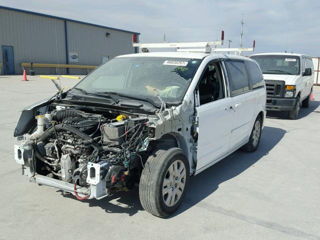 2C4RDGBG7GR322794 - 2016 DODGE GRAND CARA WHITE photo 2