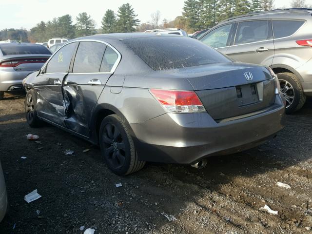 1HGCP36858A006729 - 2008 HONDA ACCORD EXL GRAY photo 3