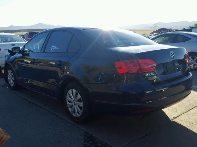 3VW2K7AJ6DM259921 - 2013 VOLKSWAGEN JETTA BASE BLUE photo 3