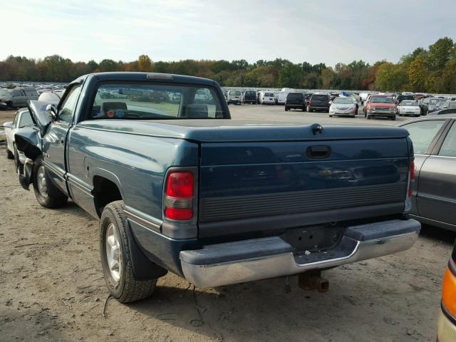 1B7HC16Y6VJ511341 - 1997 DODGE RAM 1500 GREEN photo 3