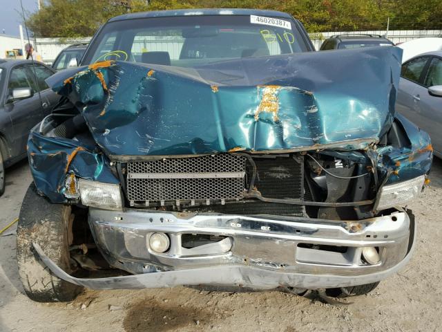 1B7HC16Y6VJ511341 - 1997 DODGE RAM 1500 GREEN photo 7