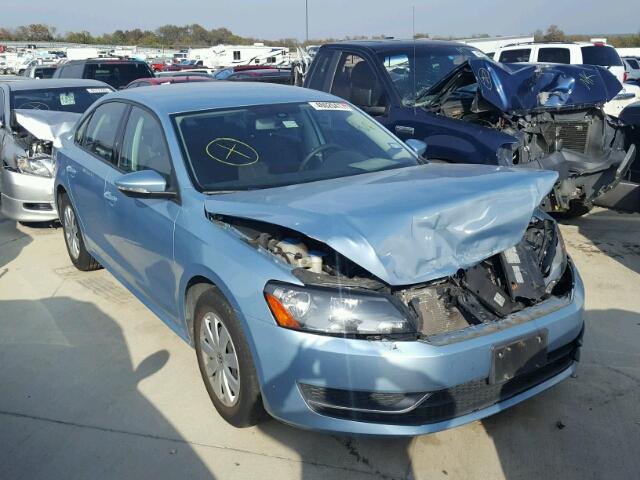 1VWAP7A32CC022597 - 2012 VOLKSWAGEN PASSAT S BLUE photo 1
