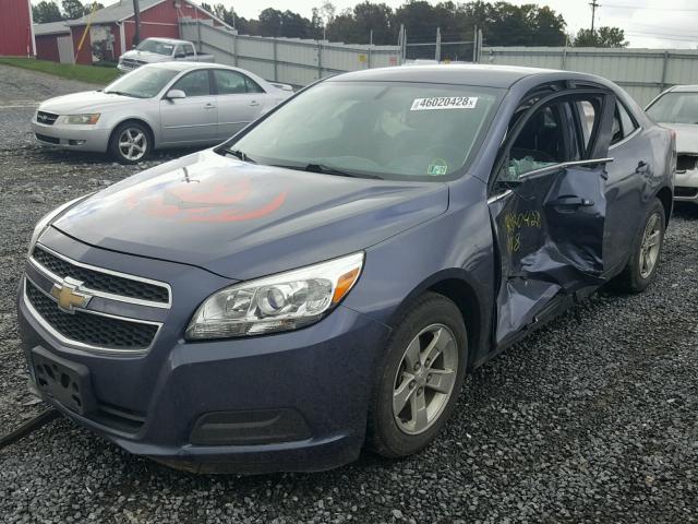 1G11C5SA4DF337698 - 2013 CHEVROLET MALIBU 1LT BLUE photo 2