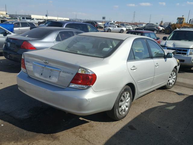 4T1BE32K16U704554 - 2006 TOYOTA CAMRY LE ვერცხლისფერი ფოტო 4