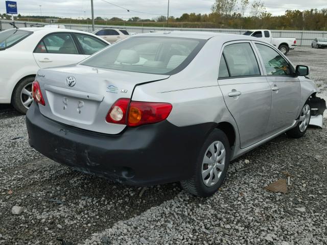 1NXBU40E59Z091137 - 2009 TOYOTA COROLLA BA SILVER photo 4