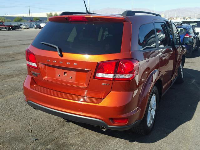 3C4PDCBG8ET102705 - 2014 DODGE JOURNEY SX RED photo 4