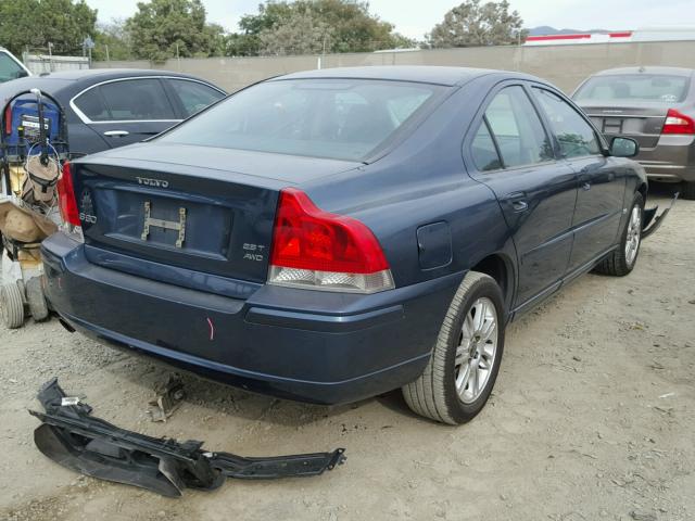 YV1RH592062504914 - 2006 VOLVO S60 2.5T BLUE photo 4