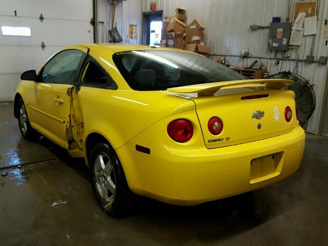 1G1AL15F077214642 - 2007 CHEVROLET COBALT LT YELLOW photo 3