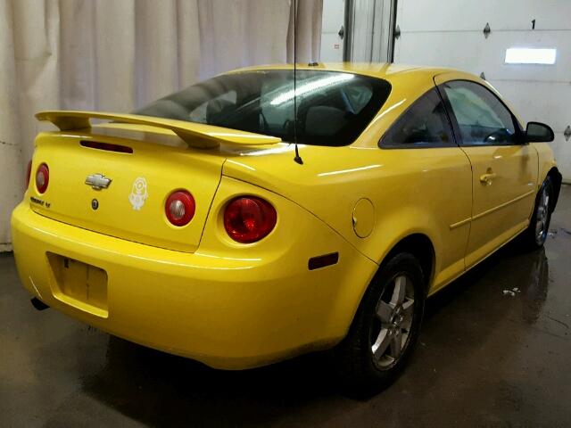 1G1AL15F077214642 - 2007 CHEVROLET COBALT LT YELLOW photo 4