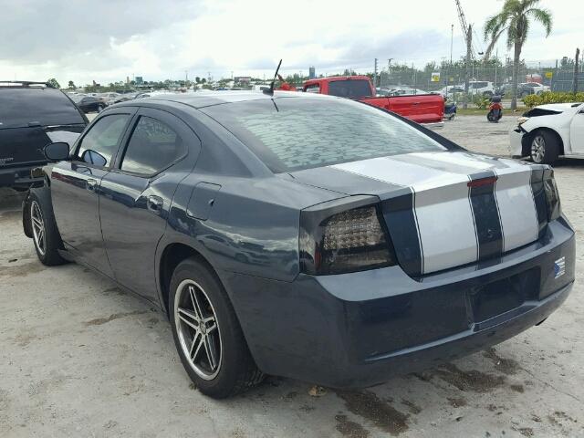 2B3KA43G78H265061 - 2008 DODGE CHARGER GRAY photo 3