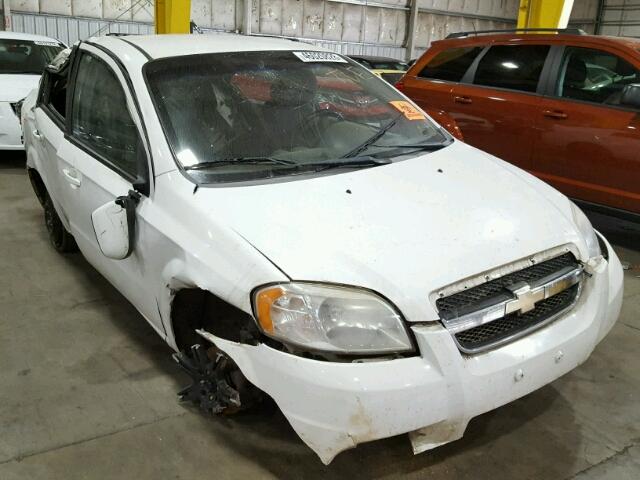 KL1TD5DE0AB123766 - 2010 CHEVROLET AVEO LS WHITE photo 1