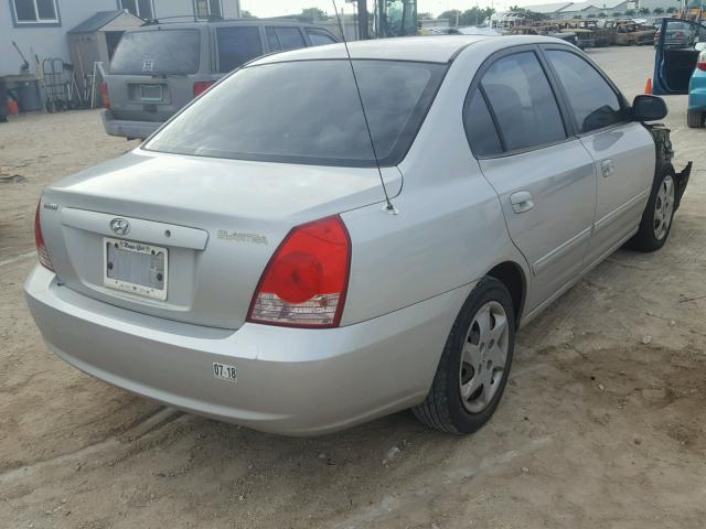 KMHDN46D46U320892 - 2006 HYUNDAI ELANTRA SILVER photo 4