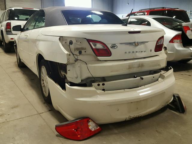 1C3LC45K78N572899 - 2008 CHRYSLER SEBRING WHITE photo 3