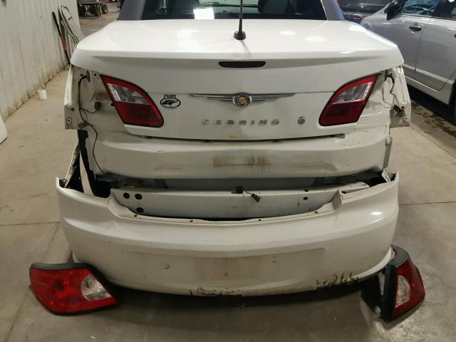 1C3LC45K78N572899 - 2008 CHRYSLER SEBRING WHITE photo 9