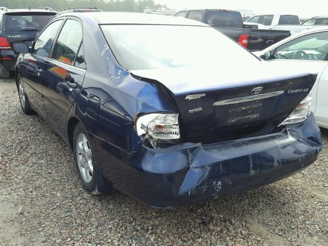 4T1BE32K32U549158 - 2002 TOYOTA CAMRY LE 蓝色 照片 3