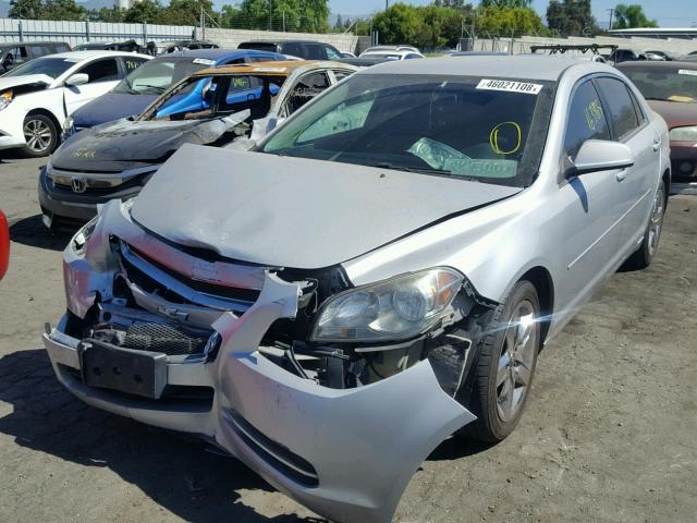 1G1ZC5EB3AF154232 - 2010 CHEVROLET MALIBU 1LT SILVER photo 2