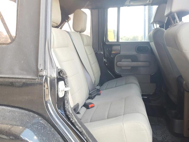 1J8GA59137L138654 - 2007 JEEP WRANGLER S Սև լուսանկար 6