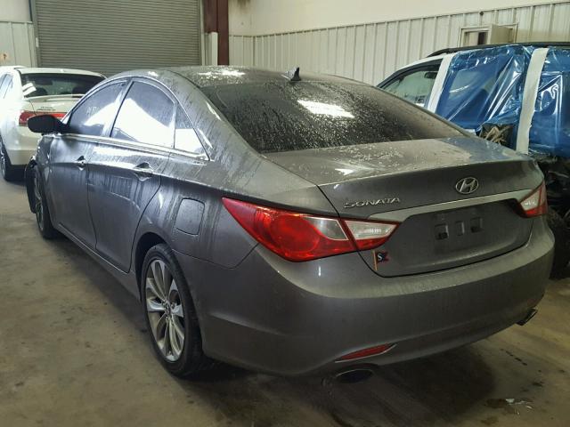 5NPEC4AC9BH097105 - 2011 HYUNDAI SONATA SE GRAY photo 3