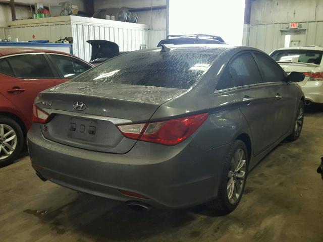 5NPEC4AC9BH097105 - 2011 HYUNDAI SONATA SE GRAY photo 4