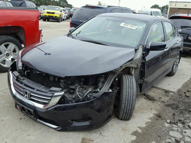 1HGCR2F31EA213624 - 2014 HONDA ACCORD LX BLACK photo 2