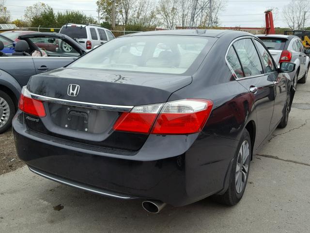 1HGCR2F31EA213624 - 2014 HONDA ACCORD LX BLACK photo 4