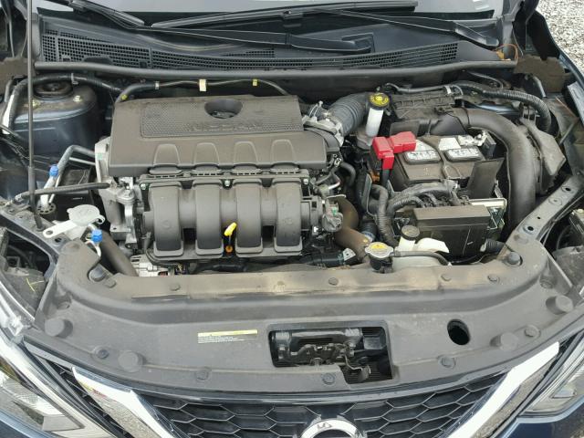 3N1AB7AP9GY323338 - 2016 NISSAN SENTRA S BLUE photo 7