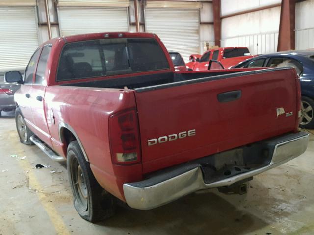 1D7HA18N54S655230 - 2004 DODGE RAM 1500 S RED photo 3