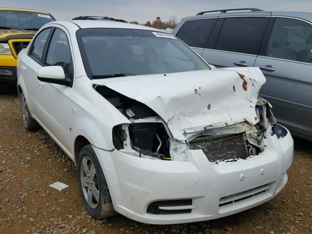 KL1TD56667B054399 - 2007 CHEVROLET AVEO BASE WHITE photo 1