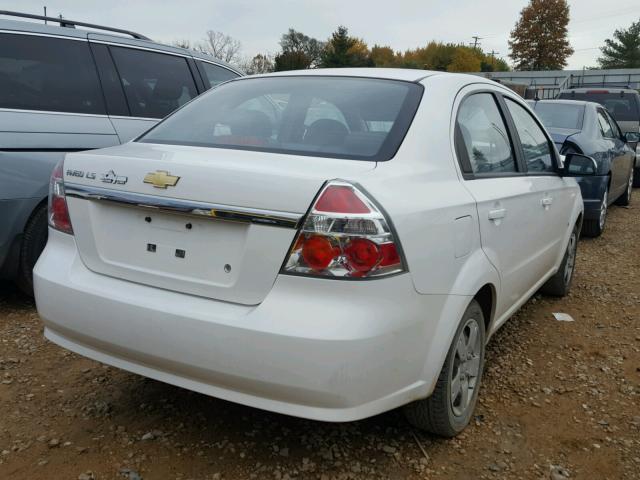 KL1TD56667B054399 - 2007 CHEVROLET AVEO BASE WHITE photo 4