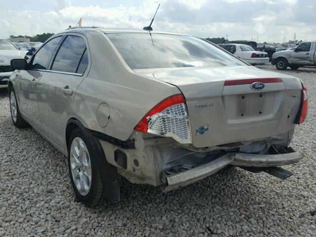 3FAHP0HAXAR388194 - 2010 FORD FUSION SE TAN photo 3