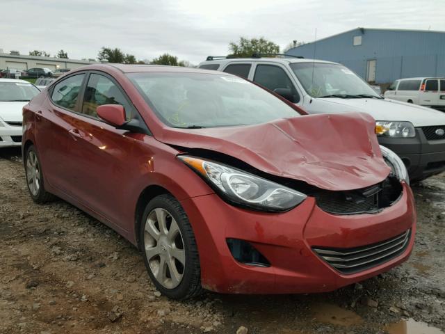 KMHDH4AE3CU306582 - 2012 HYUNDAI ELANTRA GL RED photo 1