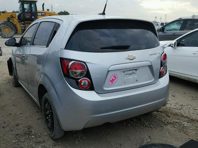 1G1JC6SH6E4191191 - 2014 CHEVROLET SONIC LT SILVER photo 3