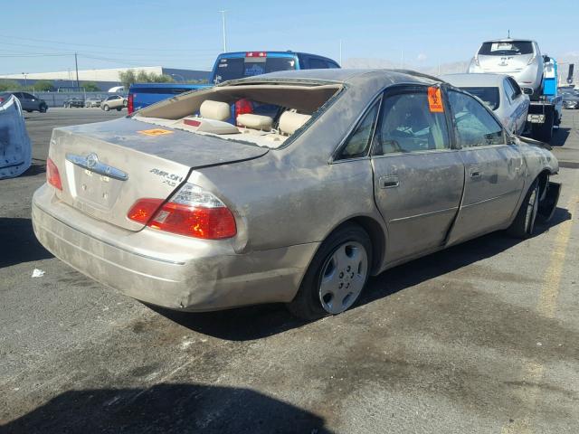 4T1BF28B73U295311 - 2003 TOYOTA AVALON XL TAN photo 4