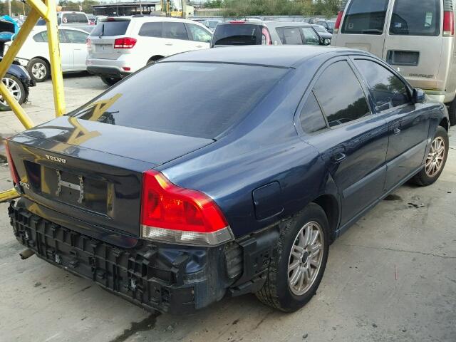 YV1RS64A442371349 - 2004 VOLVO S60 BLUE photo 4