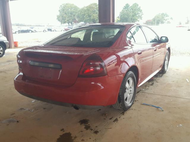 2G2WP552371150278 - 2007 PONTIAC GRAND PRIX RED photo 4