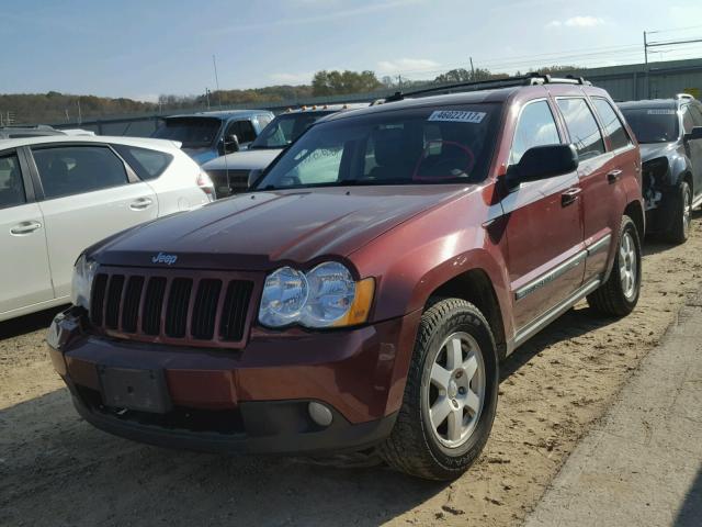 1J8GR48K38C158742 - 2008 JEEP GRAND CHER BURGUNDY photo 2