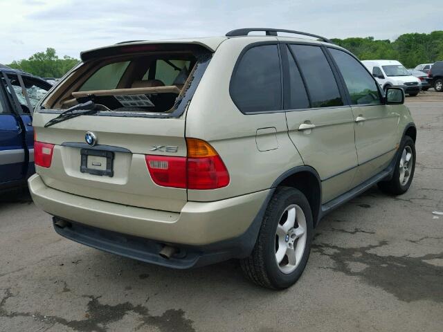 5UXFA53572LP28765 - 2002 BMW X5 3.0I GOLD photo 4