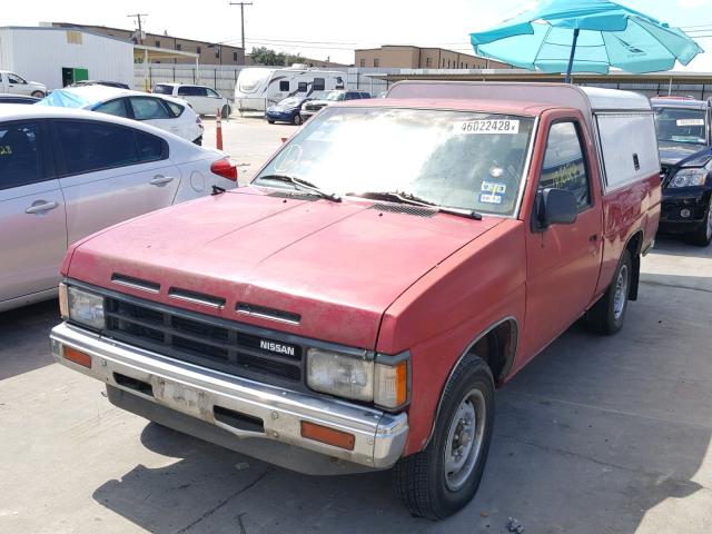 1N6ND11S6JC307038 - 1988 NISSAN D21 SHORT RED photo 2