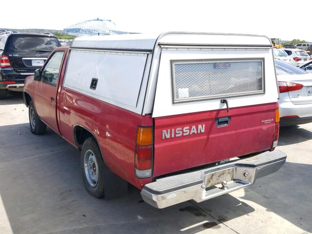 1N6ND11S6JC307038 - 1988 NISSAN D21 SHORT RED photo 3