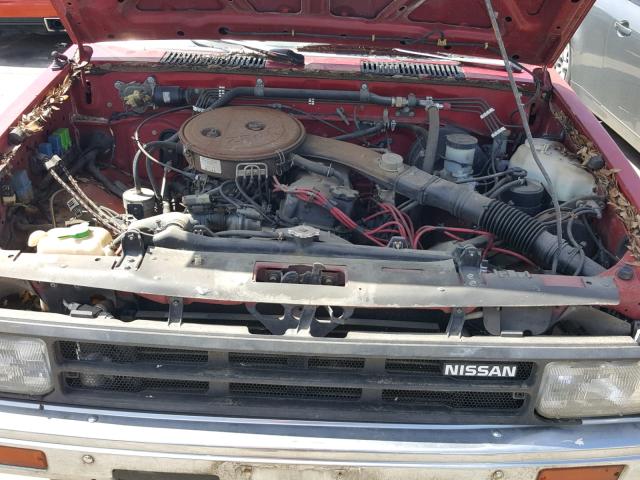 1N6ND11S6JC307038 - 1988 NISSAN D21 SHORT RED photo 7