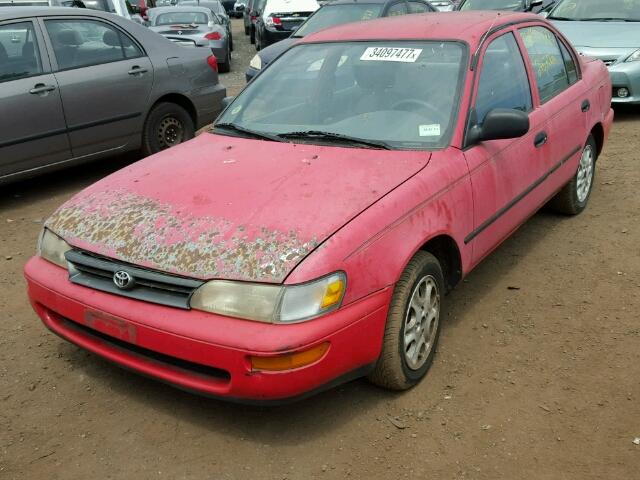 2T1AE04B6SC077739 - 1995 TOYOTA COROLLA RED photo 2