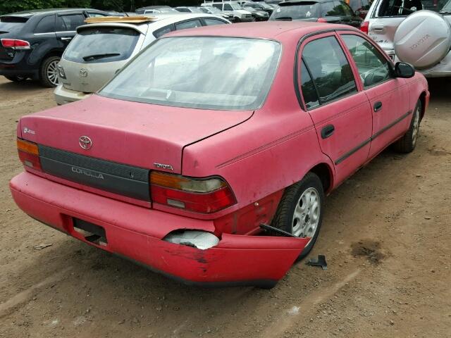 2T1AE04B6SC077739 - 1995 TOYOTA COROLLA RED photo 4