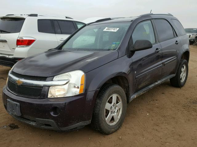 2CNDL73F276042345 - 2007 CHEVROLET EQUINOX LT PURPLE photo 2